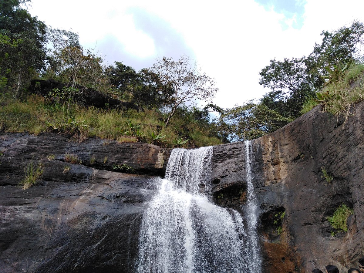 Ezharakund Waterfalls during monsoon season
