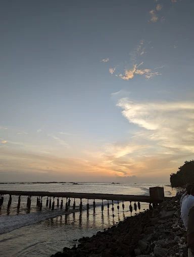 Thalassery Kadalpalam pier stretching into Arabian Sea