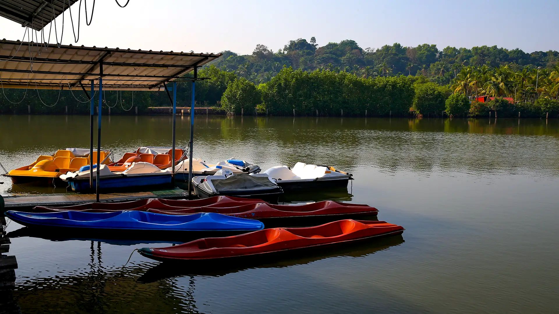 Boating on Chemballikundu River at Vayalapra Floating Park